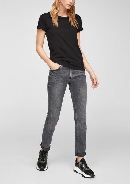 Q/S designed by Regular fit : T-shirt basique - noir (9999)
