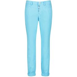 Taifun 7/8 Chino with button placket - blue (08420)