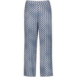 Gerry Weber Collection Pants with all-over pattern - blue/pink (08095)