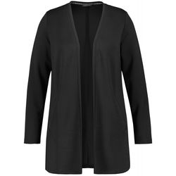 Samoon Open long jacket - black (01100)