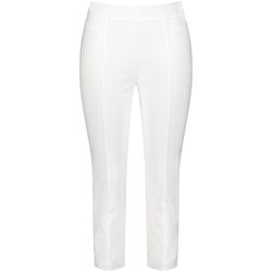 Samoon Pantalon 3/4 extensible et confortable Lucy - blanc (09700)