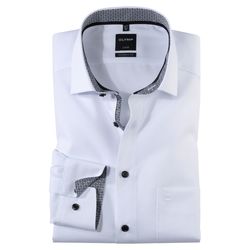Olymp Modern Fit: shirt - white (67)