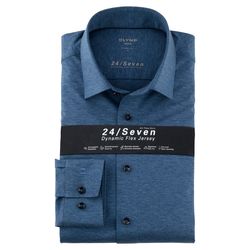 Olymp Modern Fit: long sleeve shirt - blue (13)