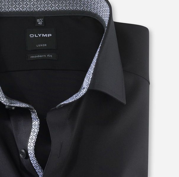 Olymp Modern Fit: shirt - black (68)