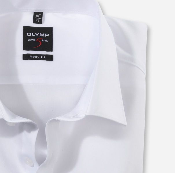 Olymp Body Fit: Olymp Level Five-Extra-long-sleeved - white (00)