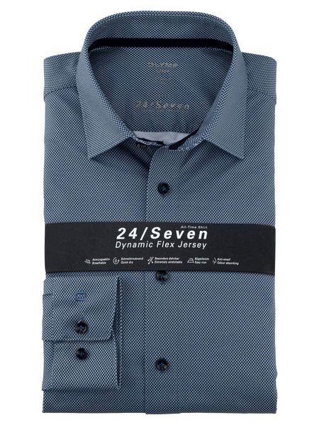 Olymp Luxor Modern fit : chemise - bleu (18)
