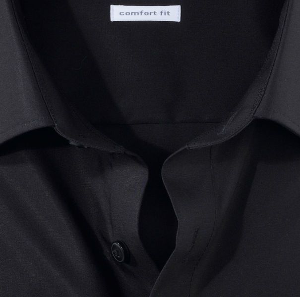 Olymp Comfort Fit : shirt - black (68)