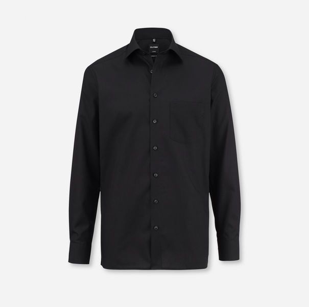 Olymp Modern Fit : shirt - black (68)