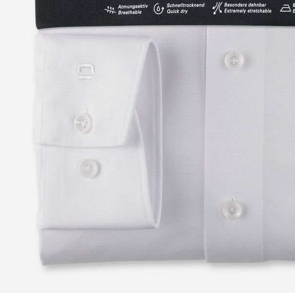 Olymp Modern Fit: long sleeve shirt - white (00)