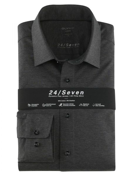 Olymp Modern Fit: long sleeve shirt - gray (67)