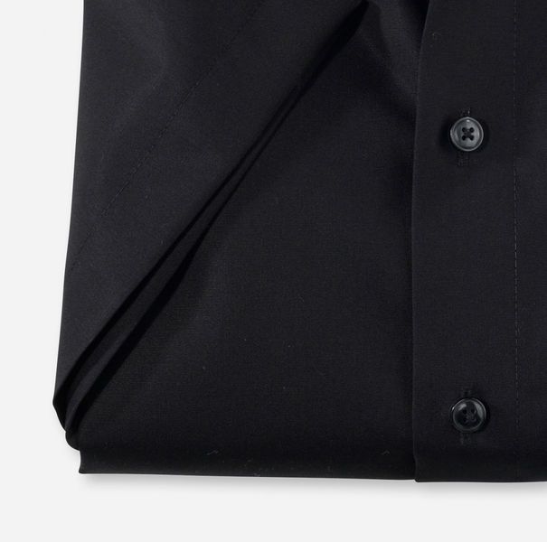 Olymp Comfort Fit: short sleeve shirt - black (68)