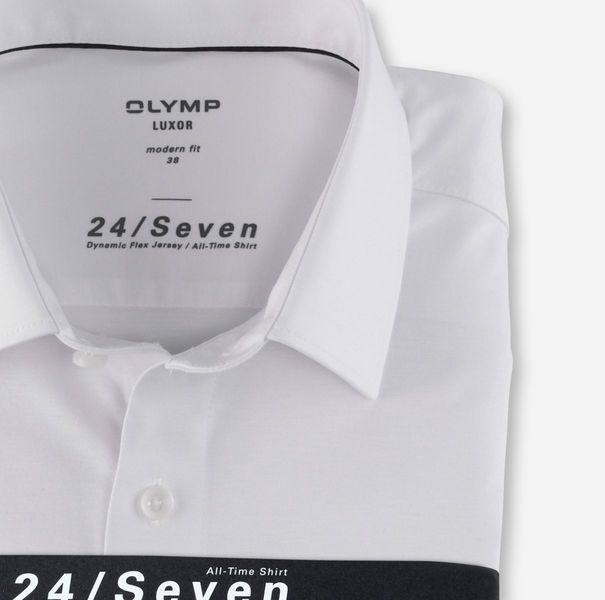Olymp Modern Fit: long sleeve shirt - white (00)