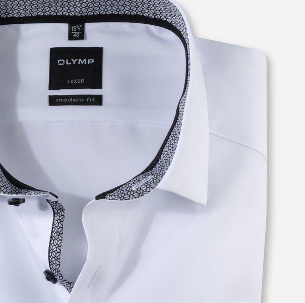 Olymp Modern Fit: shirt - white (67)