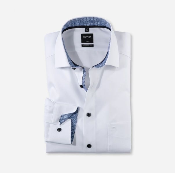Olymp Modern Fit: shirt - white (00)