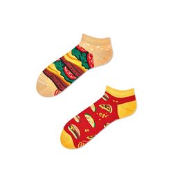 Many Mornings Socks FAST FOOT LOW - red/yellow (00)
