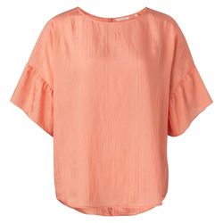 Yaya Top with ruffled sleeve - orange (51520)