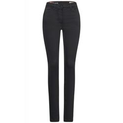 Cecil Slim fit pants with coating - blue (13297)