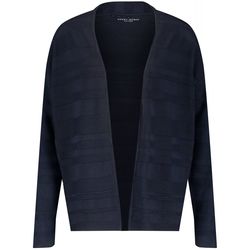 Gerry Weber Casual Cardigan with structure stripes - blue (80890)
