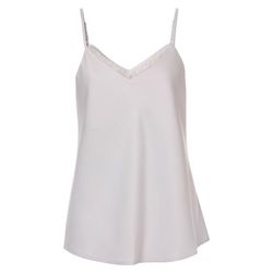 Yaya Strappy top with lace detail - white (34105)