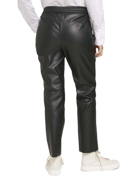 Tom Tailor Pantalon en simili-cuir - noir (14482)