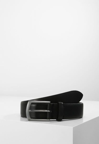 Lloyd Leather belt with metal buckle - black (05)