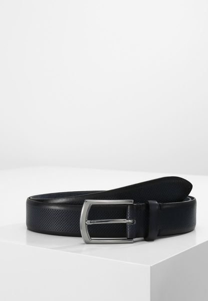Lloyd Leather belt with metal buckle - bleu (12)