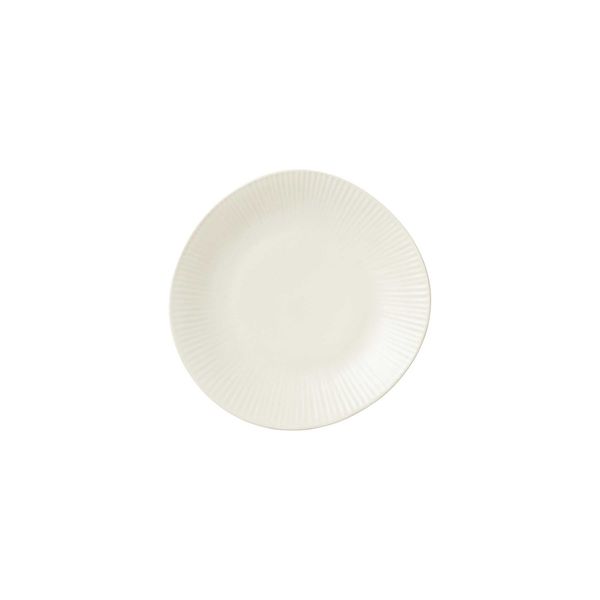 Broste Copenhagen Plate Sandvig Ø22XH2,3CM - white/beige (00)