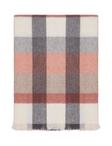 Elvang Blanket INTERSECTION (130x190cm) - orange/gray/beige (00)