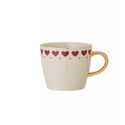 Bloomingville Cup JOLLY (Ø9x8cm) - gold/red/beige (1)