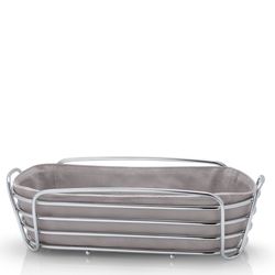 Blomus Bread basket (9,5x13x30,5cm) - Delara Oval L - silver/gray (00)