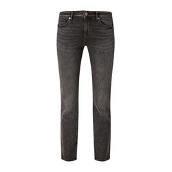 Q/S designed by Slim: straight leg stretch jeans - gray (97Z6)