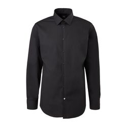 s.Oliver Black Label Slim: Shirt with Kent collars - black (9999)