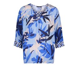Betty Barclay Blouse with floral pattern - blue/beige (8878)