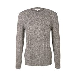 Tom Tailor Denim Pull à motif tricoté - gris (28653)