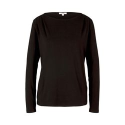 Tom Tailor Shirt with pleated shoulders - black (14482)