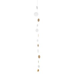 Räder Girlande ZUHAUSESEIN (135cm) - gold/white (NC)