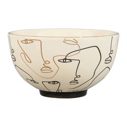 SEMA Design Bowl VISAGE ARTY (Ø11,5x6,5cm) - beige (00)