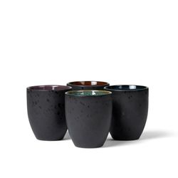 Bitz Mug set (Ø9cm - 4 pieces) - black (00)