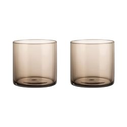 Blomus Water glasses set of 2 (Ø7,5x7cm) - Mera - brown (00)