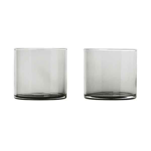 Blomus Water glasses set of 2 (Ø7,5x7cm) - Mera - gray (00)