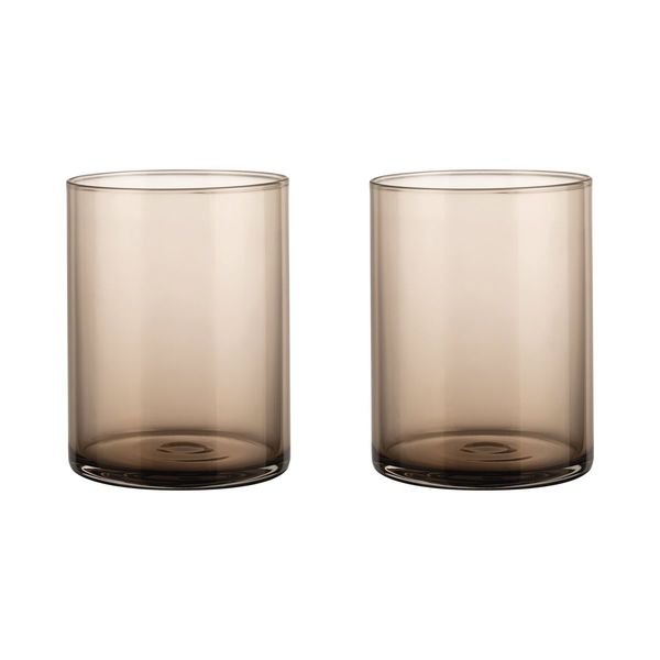 Blomus Water glasses set of 2 (Ø7x9cm) - Mera - brown (00)