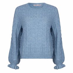 Esqualo Pullover Ajour - blau (658)