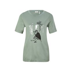 s.Oliver Black Label Jerseyshirt avec impression - vert (72D1)