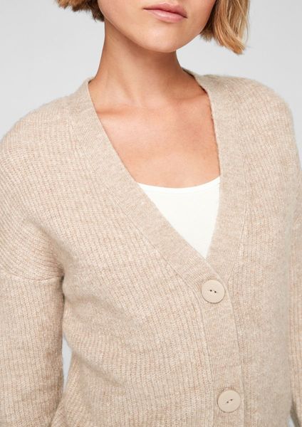 Q/S designed by Knit cardigan - brown (82W0)
