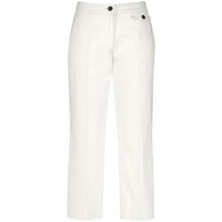 Taifun 7/8 trousers with wide legs - white (09300)