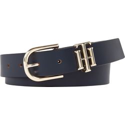 Tommy Hilfiger Organic leather belt - blue (DW5)