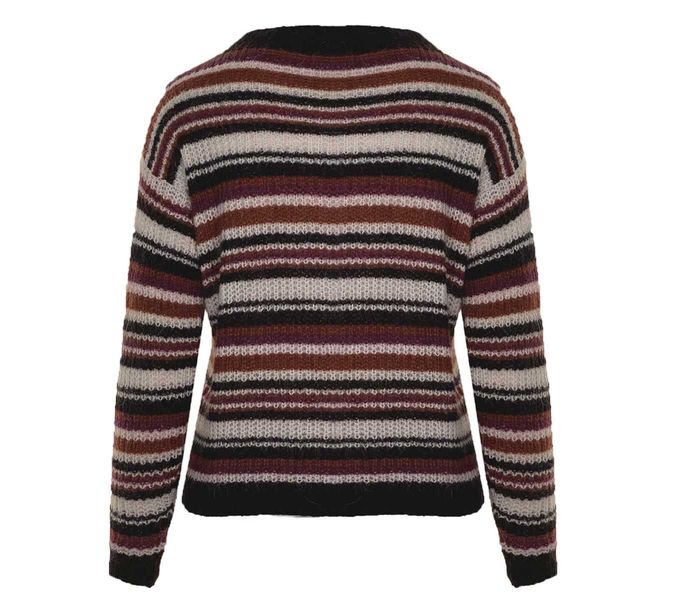 La Fée Maraboutée Striped sweater - white/black/red (1352)