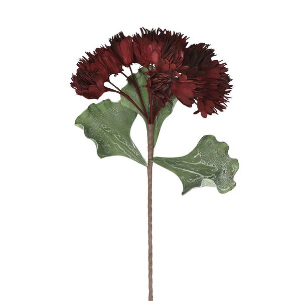 Pomax Fleur artificielle LOULOU (85cm) - rouge/vert/brun (RED)