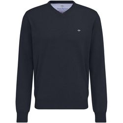 Fynch Hatton Fine knit cotton sweater - blue (690)