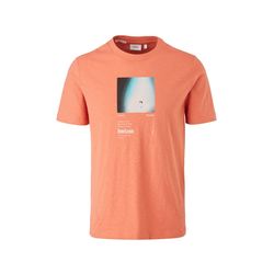 s.Oliver Red Label T-shirt with front print - orange (2371)